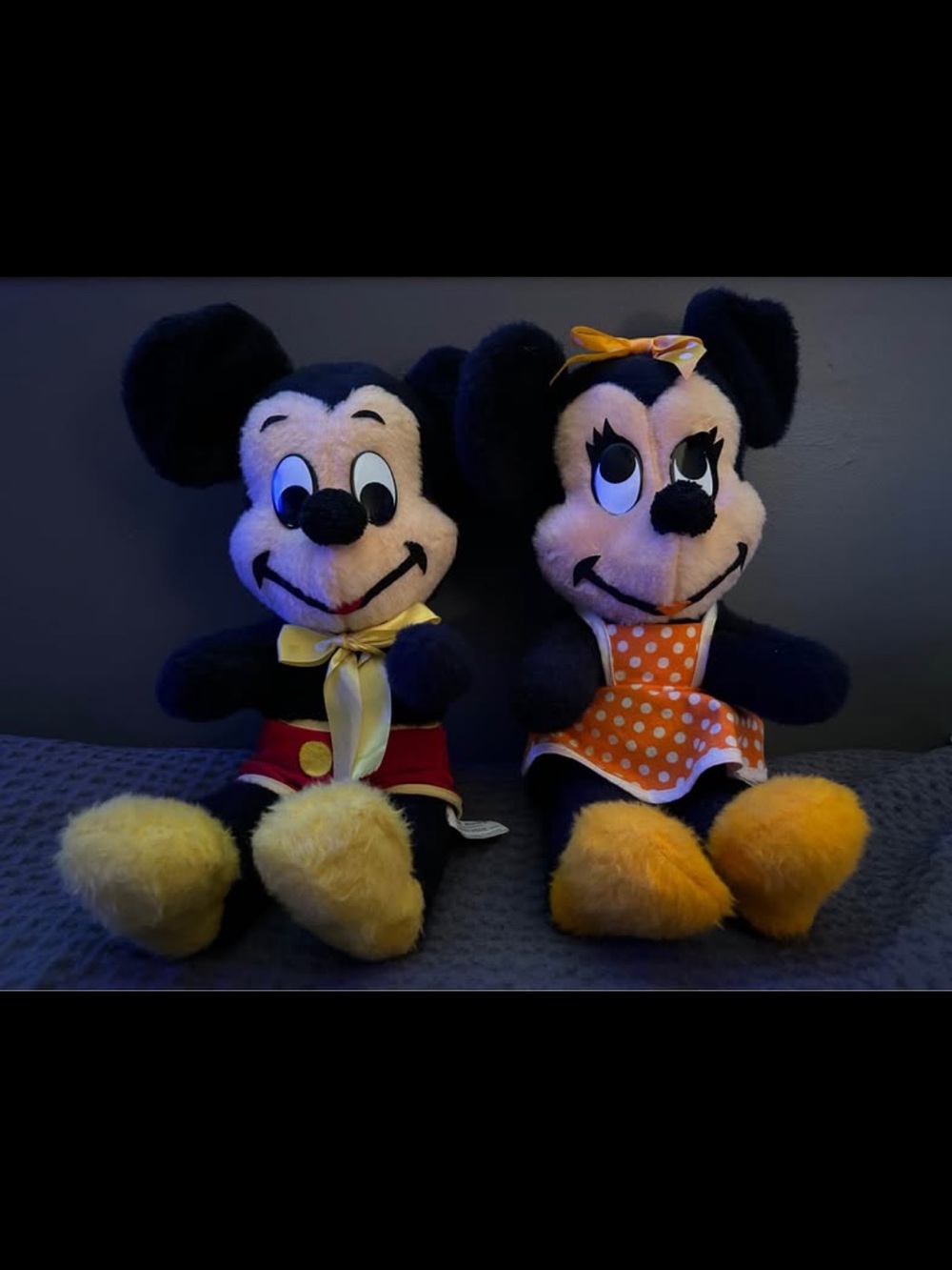 Vintage 1960s Mickey & Minnie Mouse Plush